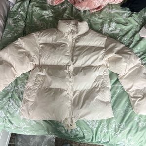 NWT White Fabletics Essential Puffer